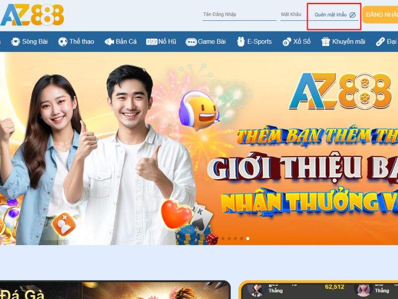 4 bước đơn giản lấy lại mật khẩu AZ888 nhanh chóng 4 bước đơn giản lấy lại mật khẩu AZ888 nhanh chóng